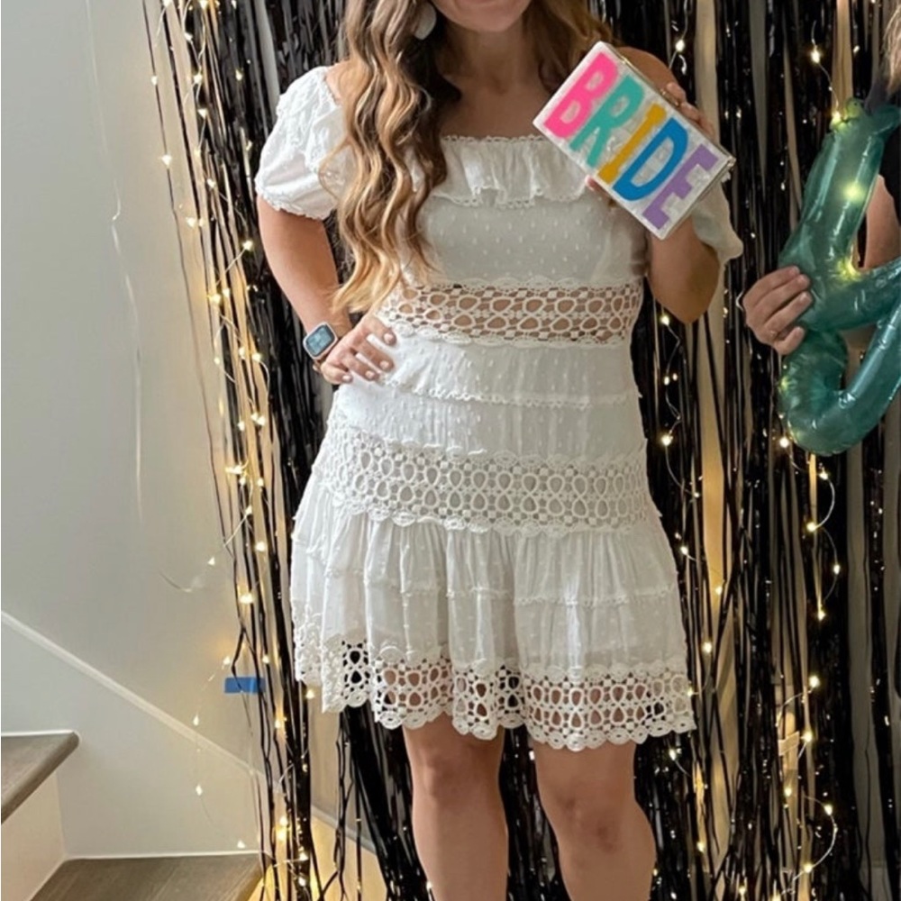 Free People White Lace Cocktail Dress